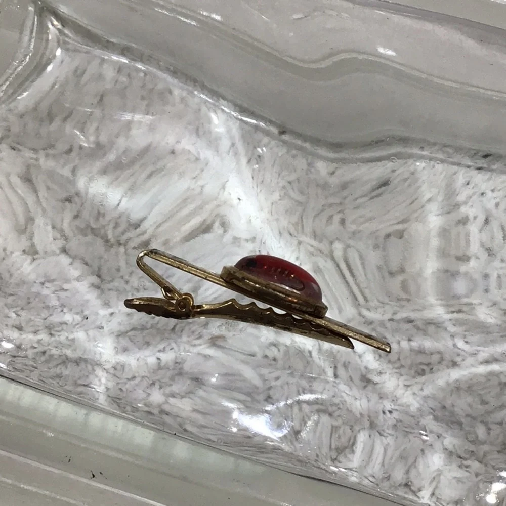 Vintage Anson fly fishing tie clip & cuff links set